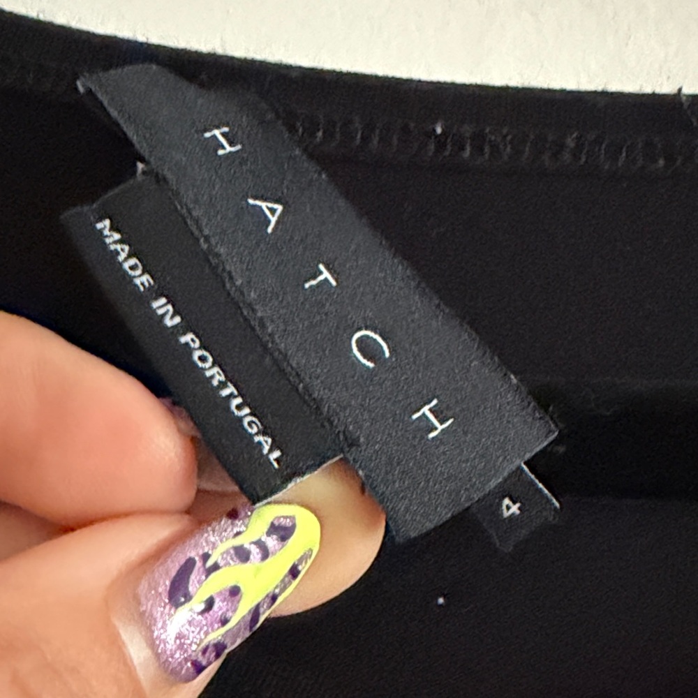 Hatch Black Maternity Oversized Long Sleeve Crew Tee - Picture 6 of 7
